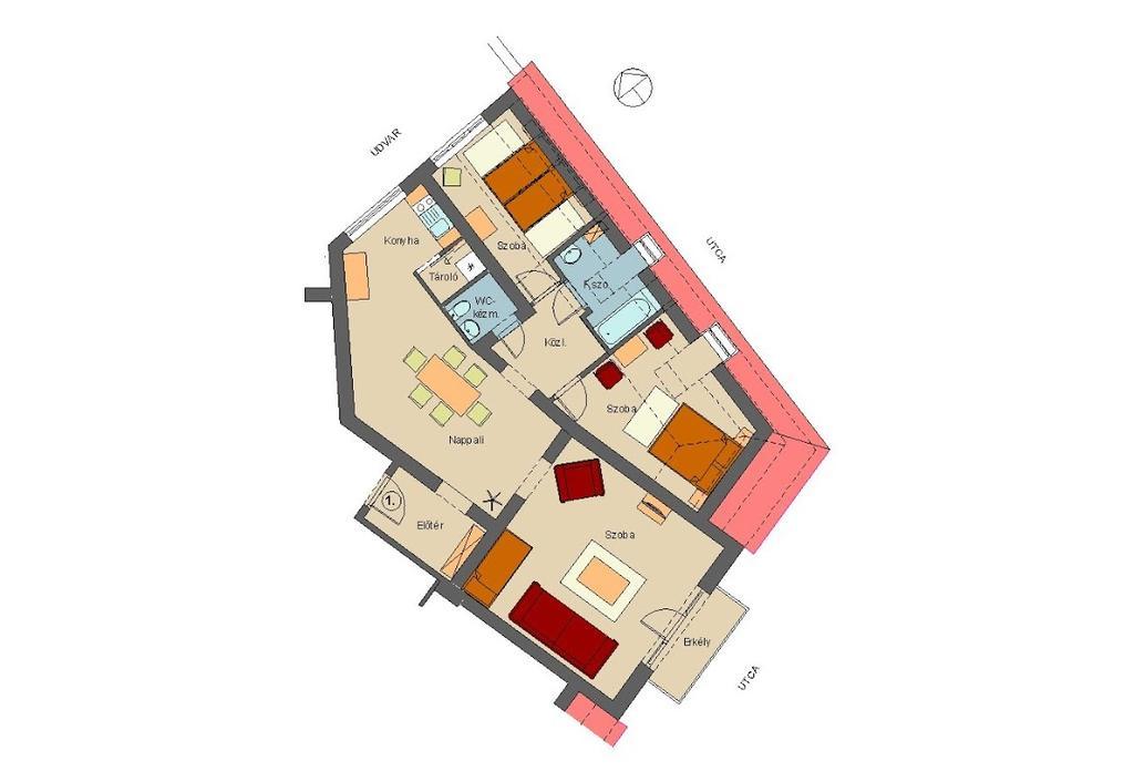 Corner Apartman Eger Habitación foto